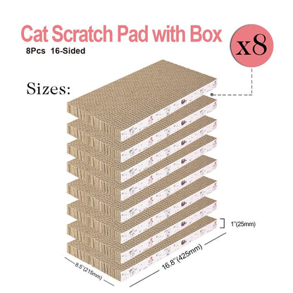 8 Pack Cat Scratch Pad for Cats
