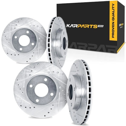 Drilled and Slotted Rotors for Ford Contour (1998–2000) ALX-PAU-DF-7004-56003-CLA2