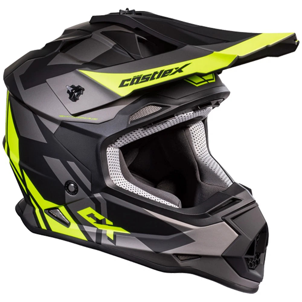 Youth Small Castle X MX Helmet for ATV UTV SxS Off Road Dirt Bike (DOT, 35-2932)