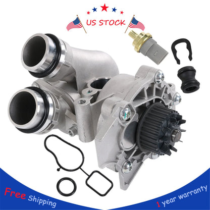Aluminum Water Pump for Audi A3 A4 A5 Q6 Quattro VW CC TT Tiguan (2008–2016)