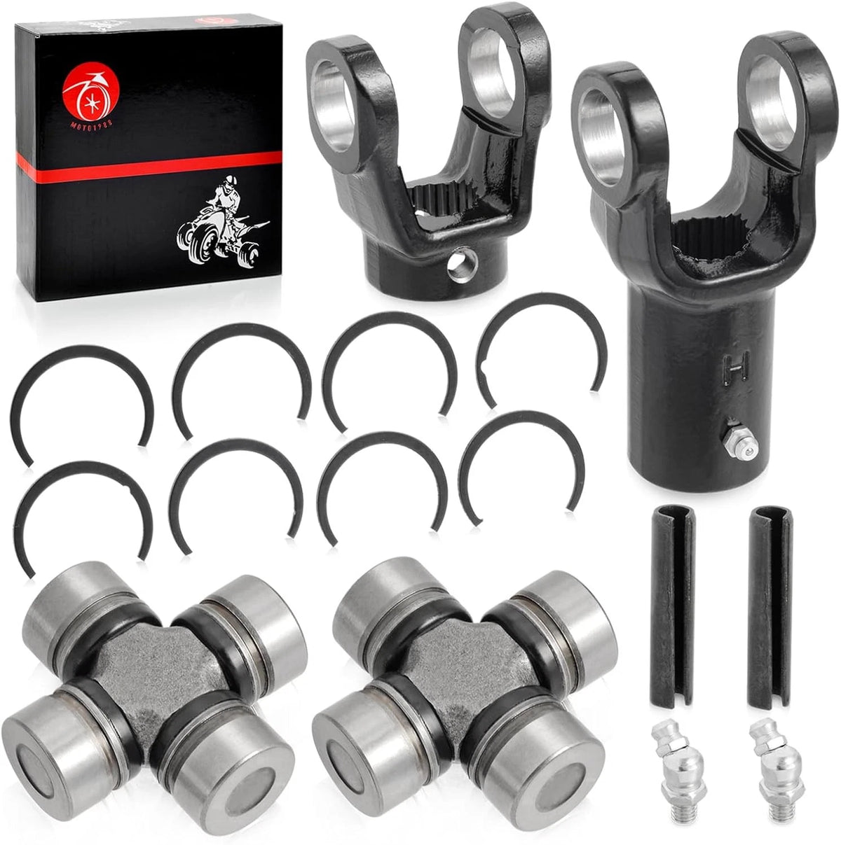 Front Drive Prop Shaft Yoke & U-Joint Kit for Polaris Scrambler 400 500 (1995–2002) - 3260133