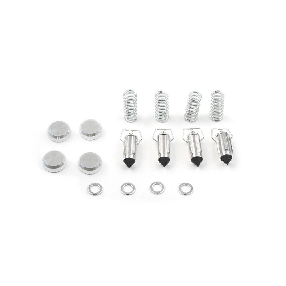 Set of 4 Carburetor Rebuild Kits & Plunger Diaphragms for Kawasaki