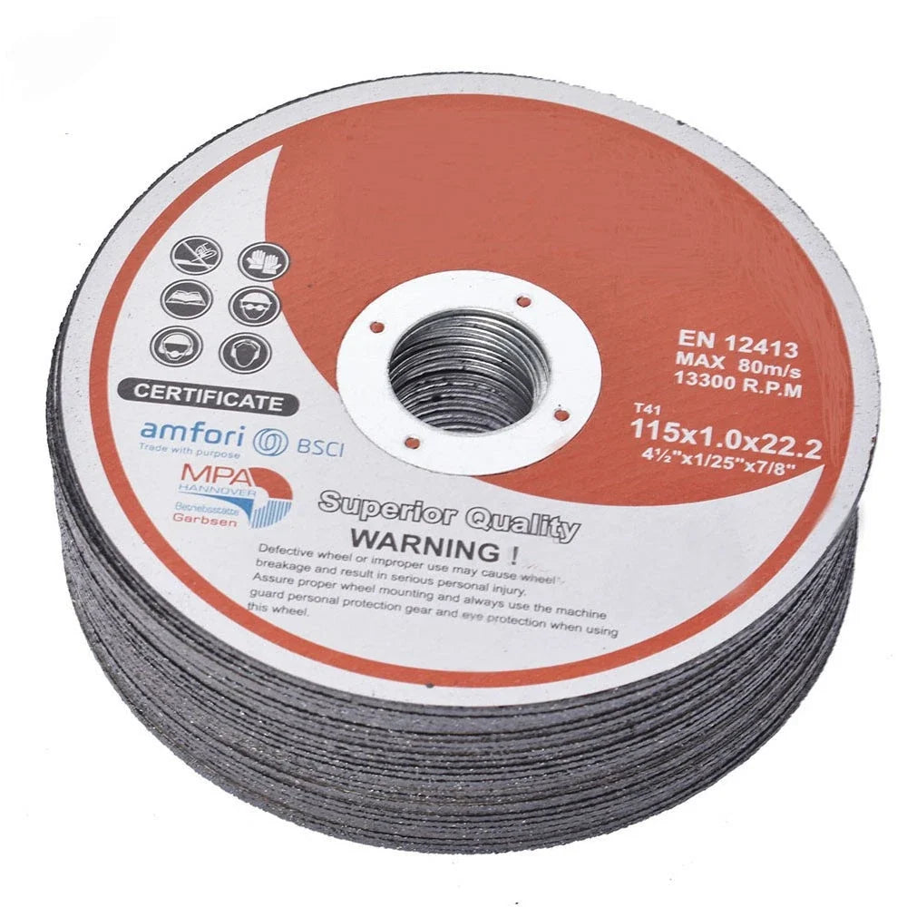 Cut Off Wheel Discs Set of 5 for Metal & Stainless Steel 4"-7"
