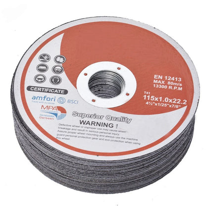 Cut Off Wheel Discs Set of 5 for Metal & Stainless Steel 4"-7"