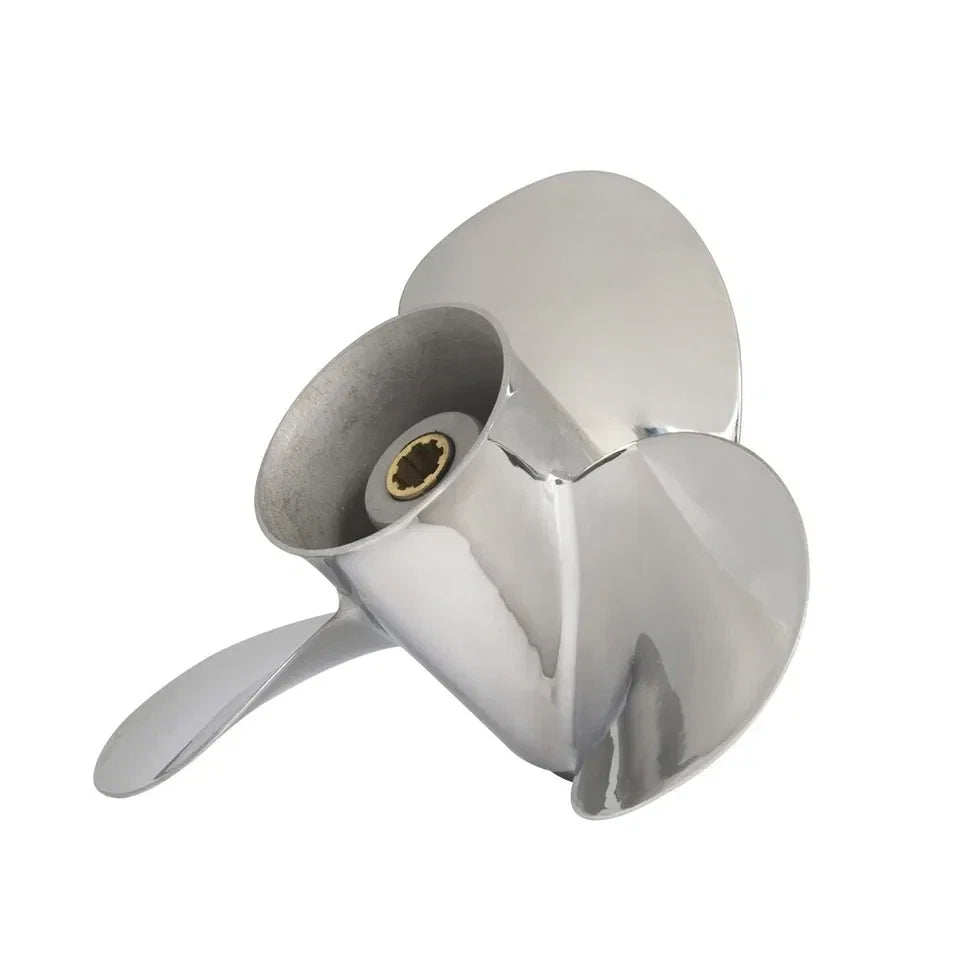 9 1/4x10 Stainless Steel Boat Propeller for Honda BF 8-20HP (8 Tooth, RH)