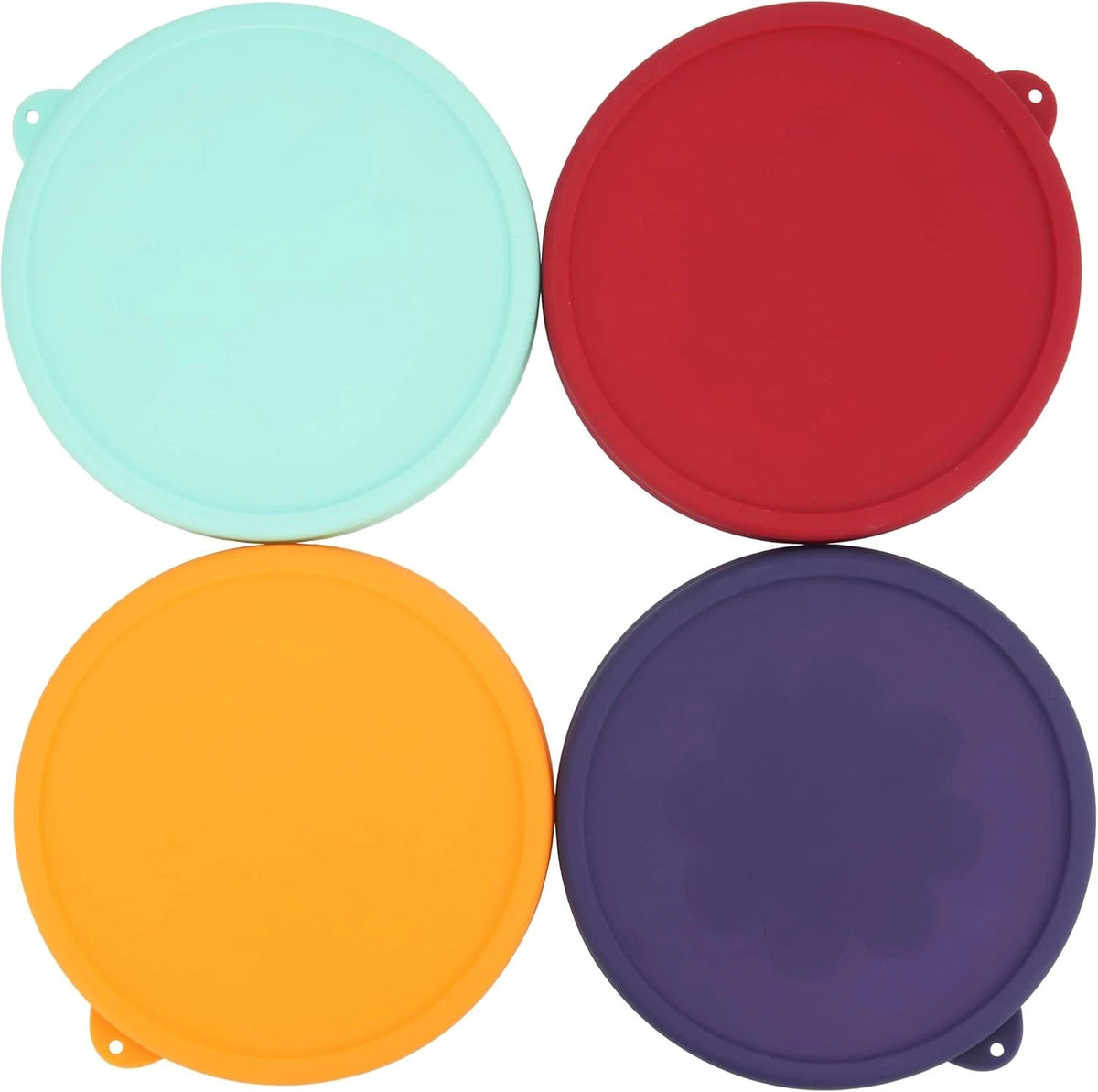 Set of 4 Silicone Storage Cover Lids for Anchor Hocking & Pyrex