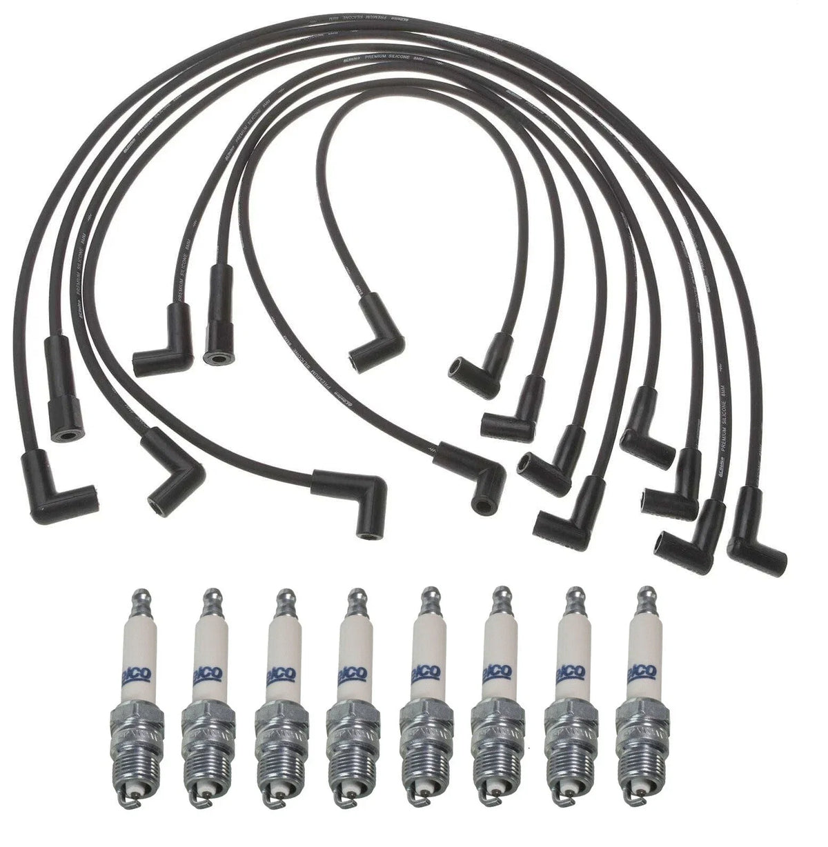 Pro Ignition Wire Set & ACDelco Rapidfire Spark Plugs for Chevy GMC 5.7 V8
