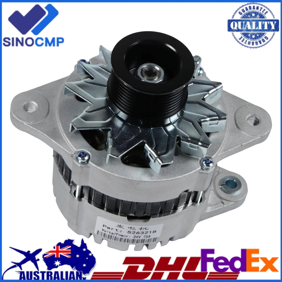 Alternator 2X 4080791 5263218 for Cummins 6B5.9 Hyundai R210-7 R220LC-7