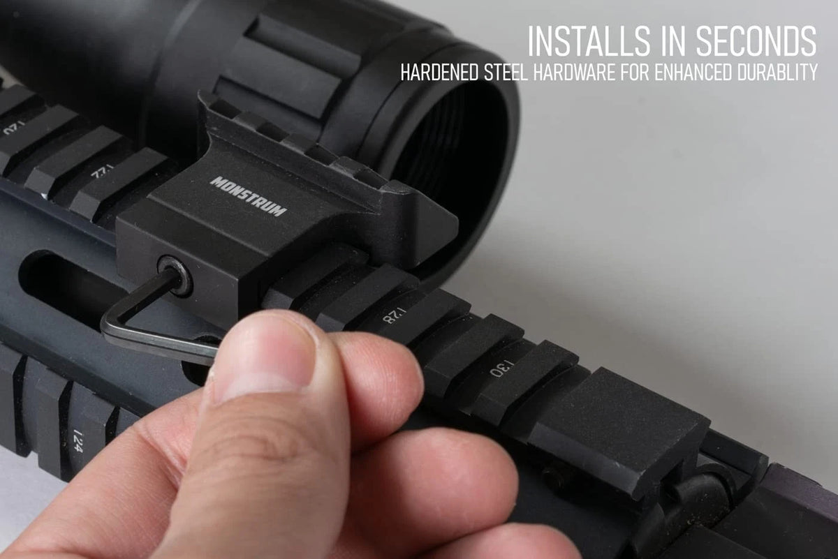 45 Degree Offset Picatinny Rail Mount for