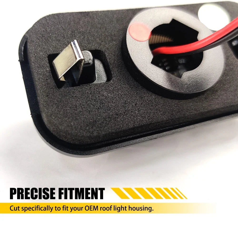 Set of 2 Roof Cab Light Seals for Hummer H2 (2003–2009)