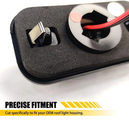 Set of 2 Roof Cab Light Seals for Hummer H2 (2003–2009)