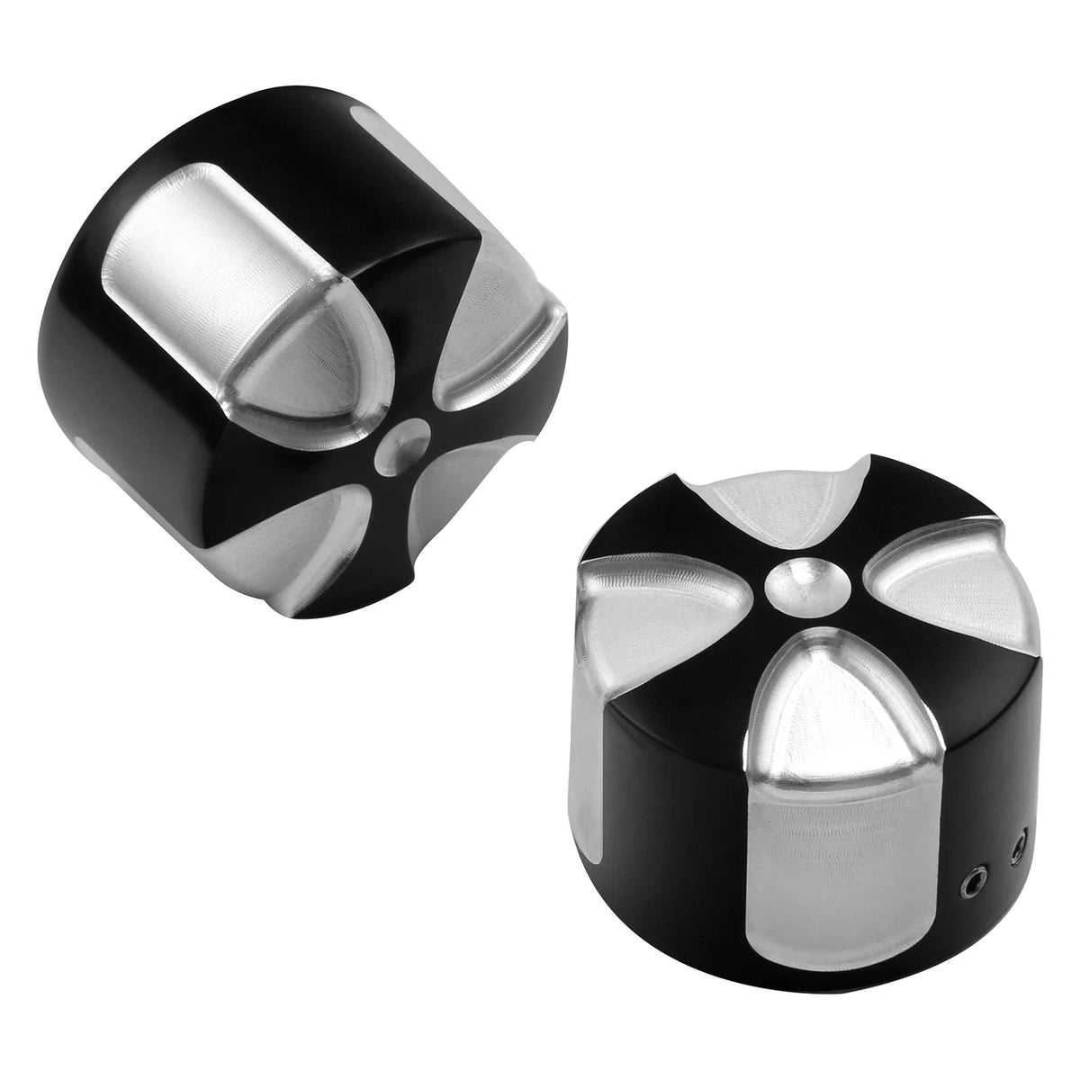 Set of 2 Front Axle Cap Nut Covers for Harley Dyna (2011–2017) & Sportster (2009–2022) Aluminum