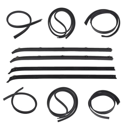 10Pcs Weatherstrip Seal Kit for Dodge D150 D250 W150 W250 (1975–1993)