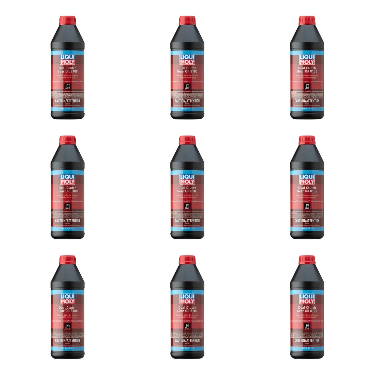 Set of 9 Liqui Moly 8100 Dual Clutch Gear Oil for Automatic Transmission