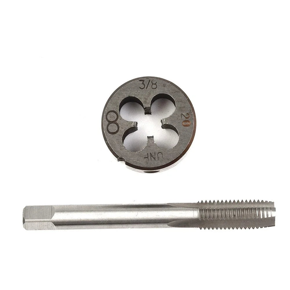 2pcs HSS 3/8-20 Right Hand Pipe Tap and Die for Universal