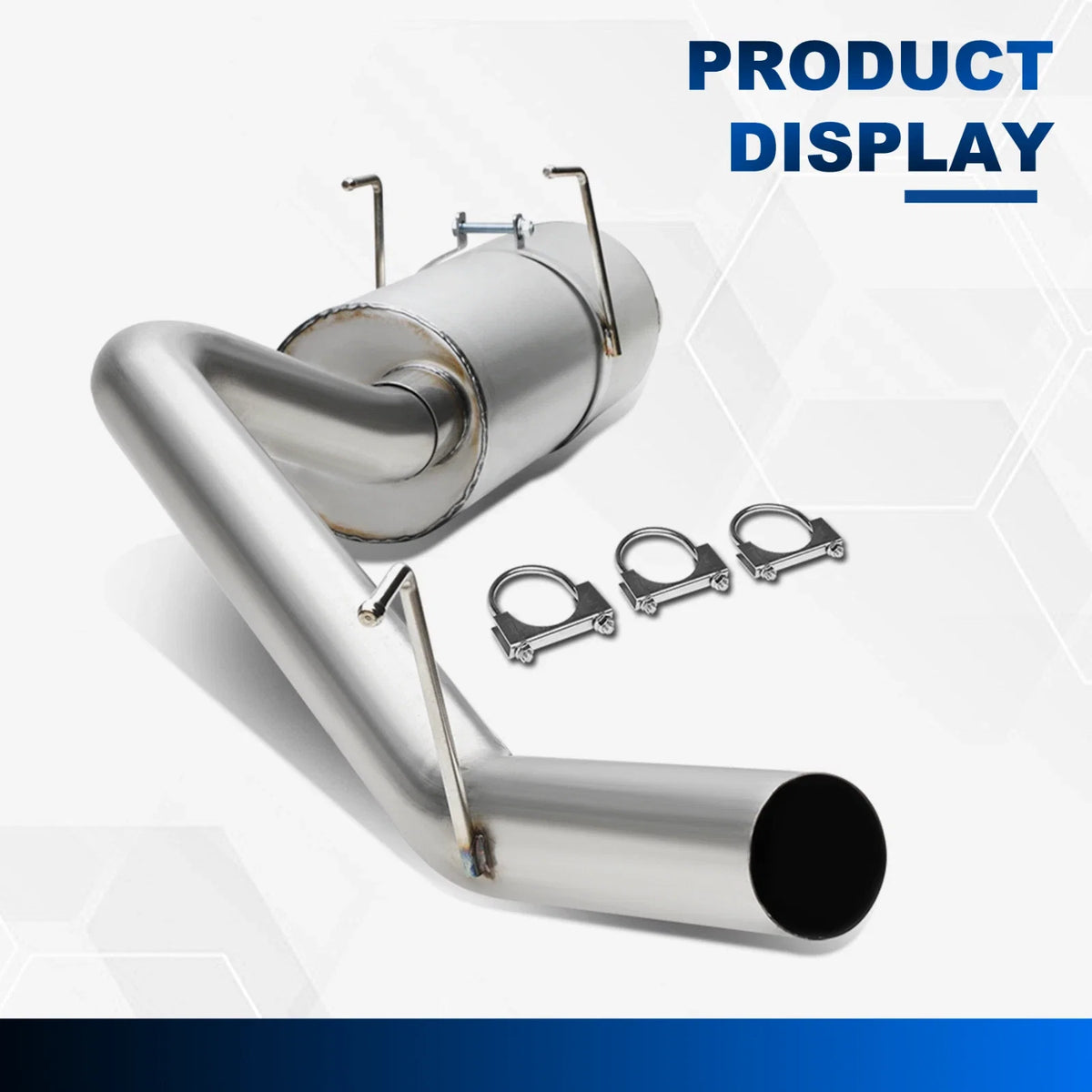 3" Catback Exhaust System Kit for Ram 1500 DS/DJ 2009–2021 V8 Muffler Tip