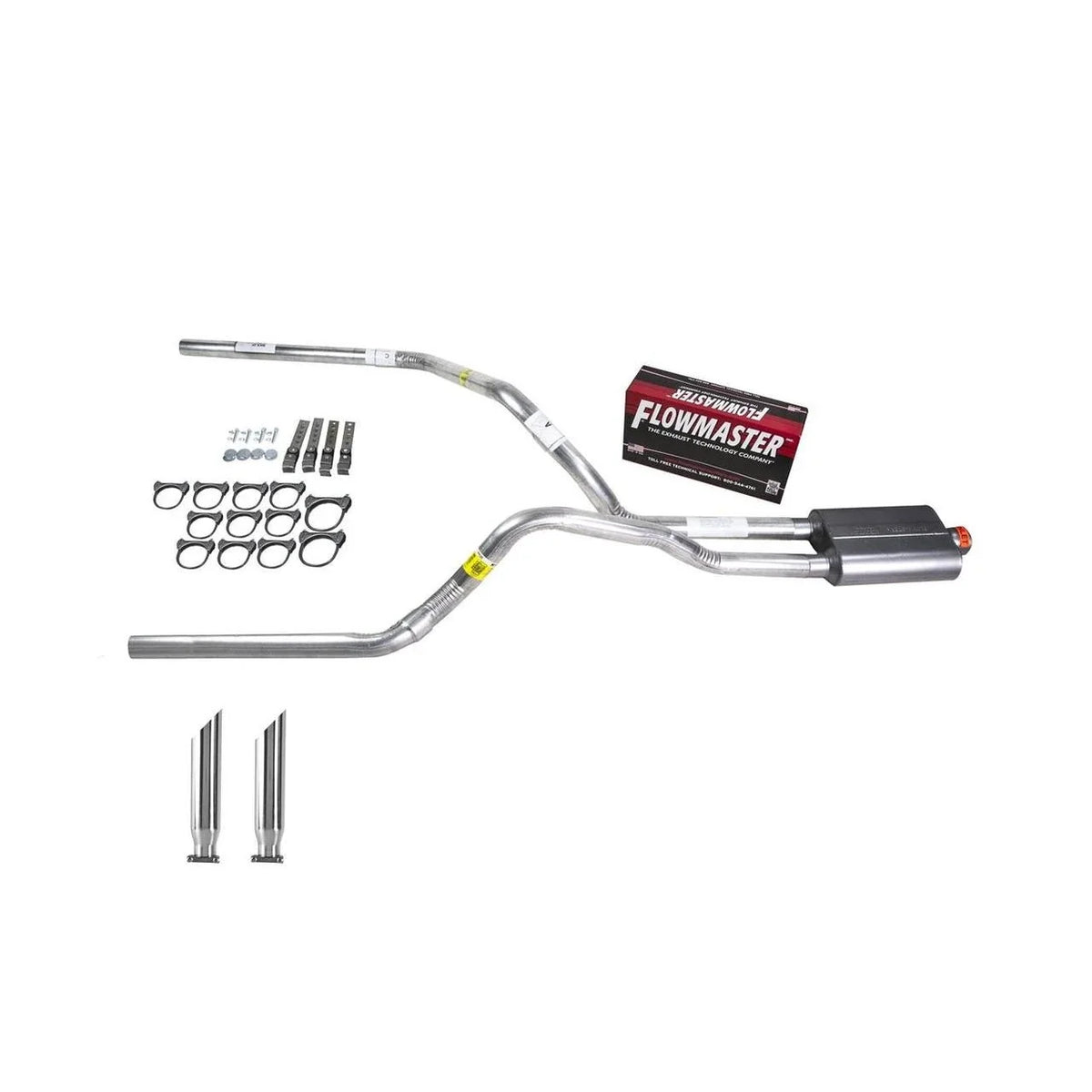 Dual Exhaust 2.5" Pipe for S10/S15 (1983–1994) - Flowmaster 40 SC Tip