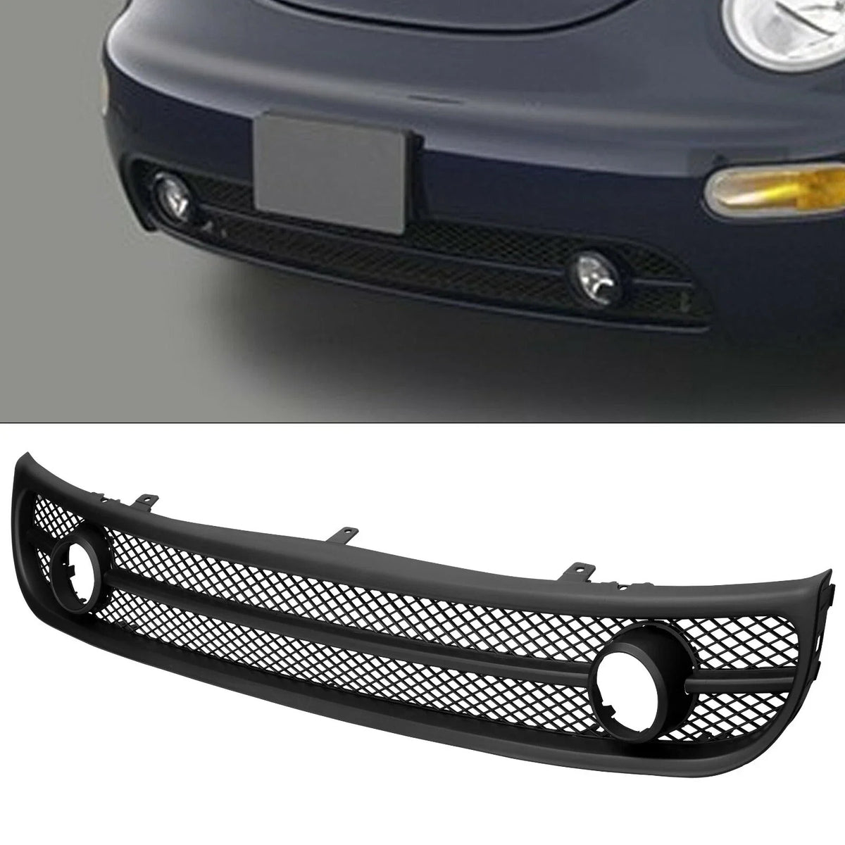 Bumper Kit for Volkswagen Beetle (2001–2005) - Front Valance, Grille, Trim 3PC