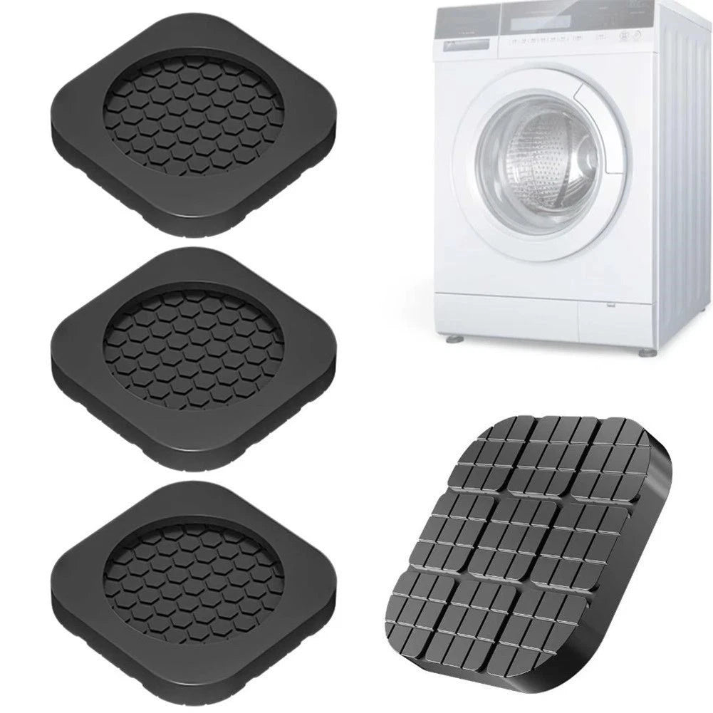 Set of 4 Thick Silicone Anti-Slip Feet Pads for Washing Machine Refrigerator