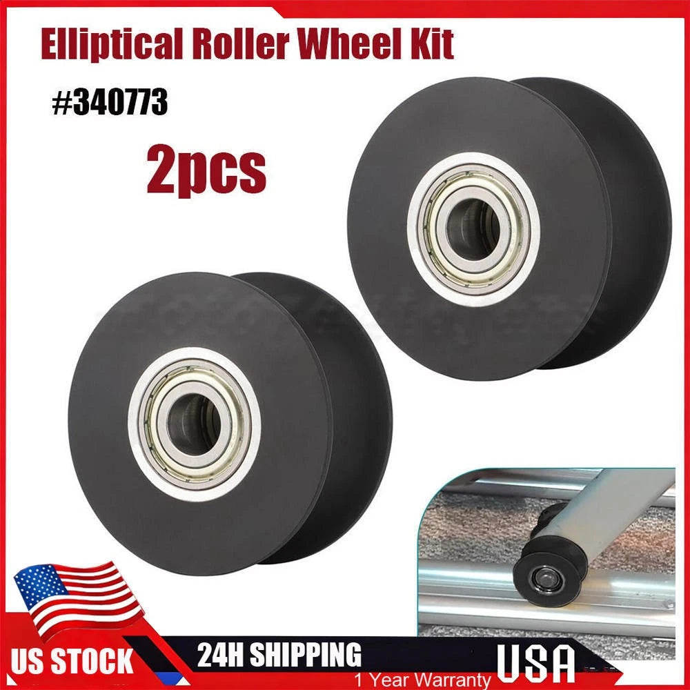 2X Elliptical Roller Wheel 340773 for NordicTrack ProForm FreeMotion HealthRider