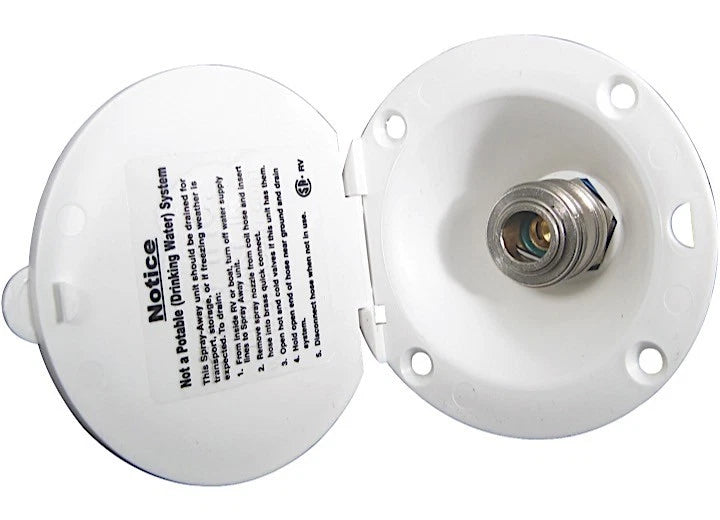 Valterra PF147005 Quick-Connect Spray Port Valve for RV (1/2" MPT)