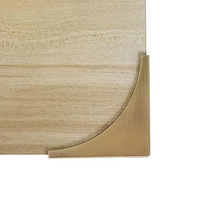 Set of 4 Metal Corner Protectors for Decorative Brackets (Retro Brass)