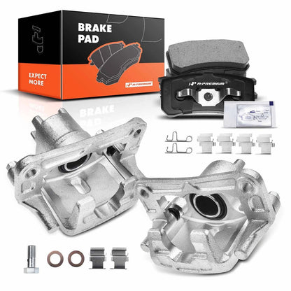 Set of 6 Rear Disc Brake Calipers with Pads for Mitsubishi (2001–2006)