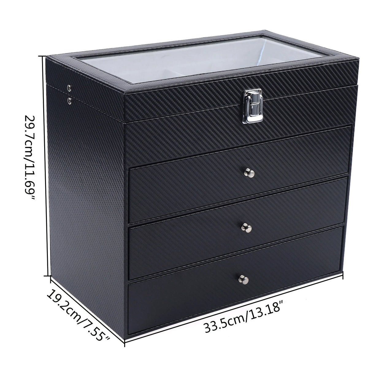 24-Slot Eyeglass Organizer Display Case Storage Box