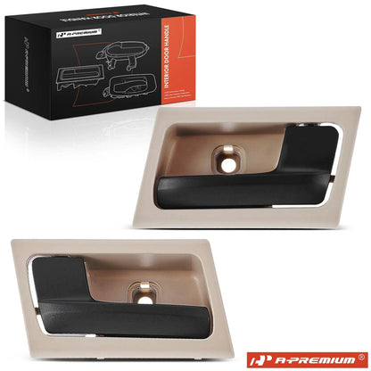 2X Black and Beige Interior Door Handles for Ford Crown Victoria (1992–2011)
