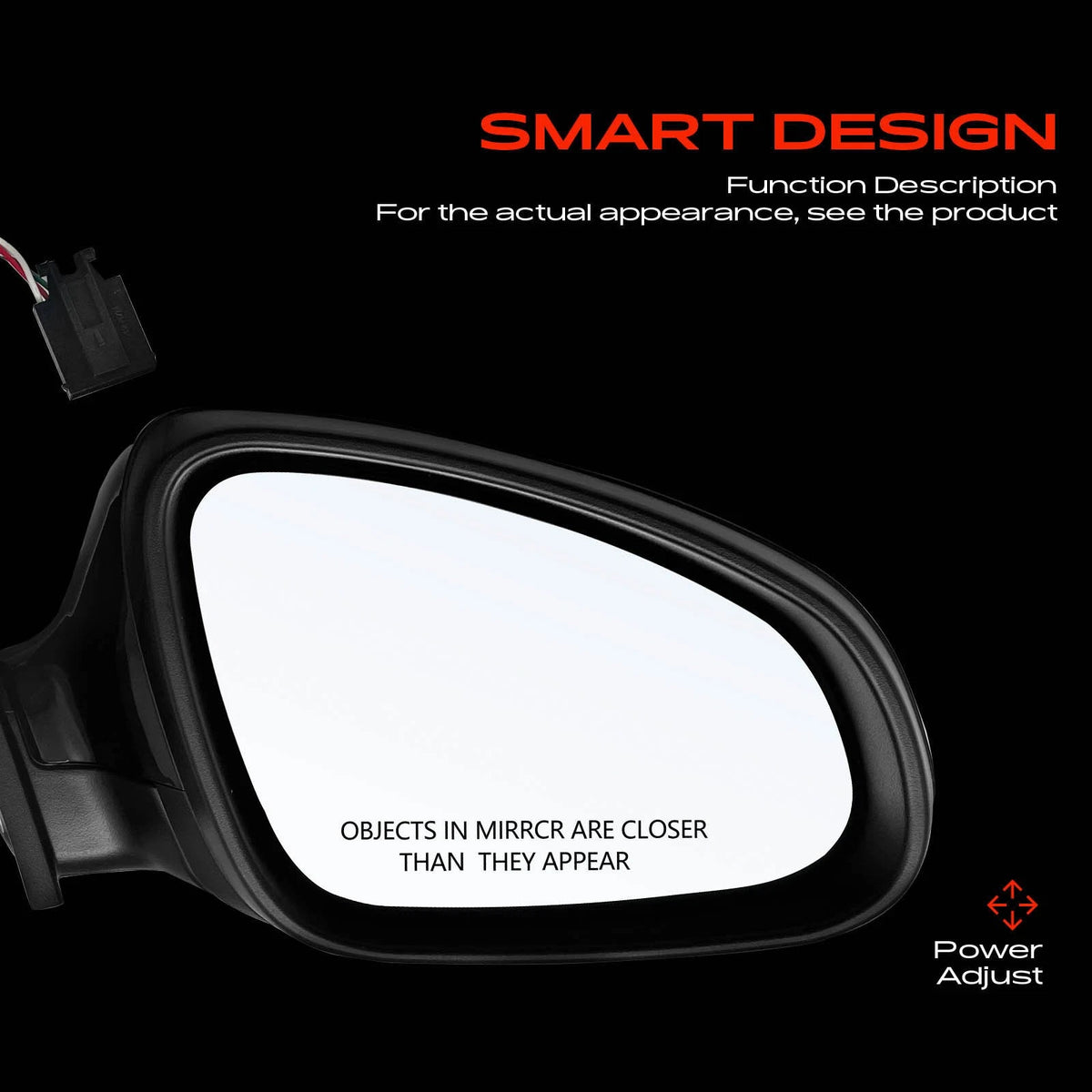 Power Adjust Mirror w/ Power Fold for Buick Verano (2012–2017) 22762390, GM1321440