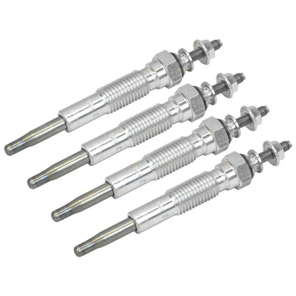 Set of 4 Glow Plugs for Mazda B2200 UF 2.2L R2 Diesel Engine (1985 - 1996)