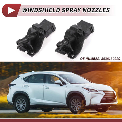 2X Front Windshield Washer Nozzle for Toyota Tacoma (2016–2023) No. 8538130220