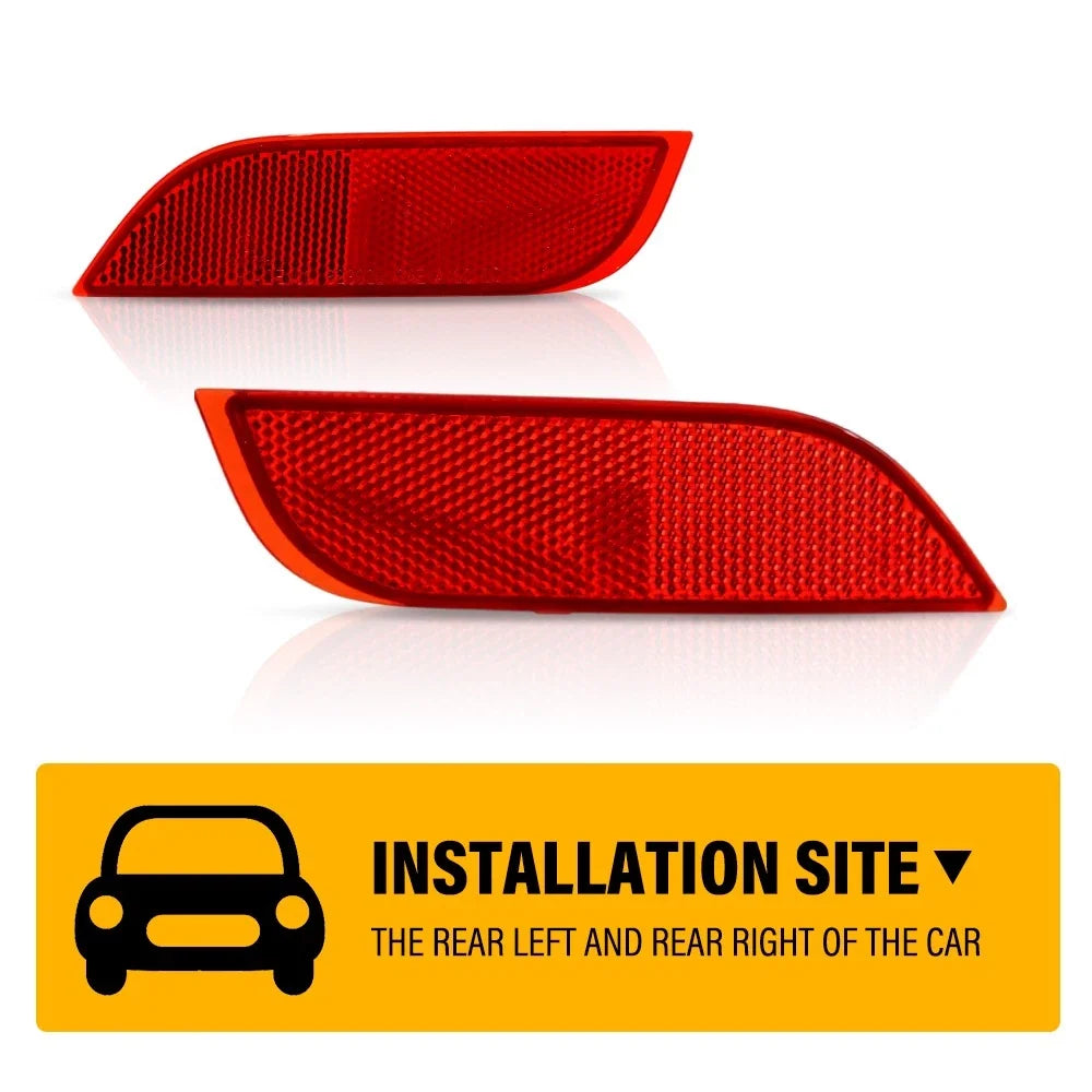 Set of 2 Rear Bumper Reflectors for Subaru Impreza (2012–2016)