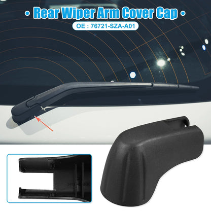 Rear Windshield Wiper Arm Nut Cover Cap for Honda Pilot (2003–2023) - 1 Pack Black