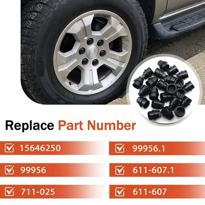 24Pcs Wheel Lug Nut Cap Covers for GMC Chevy C1500 C2500 (1999–2007)