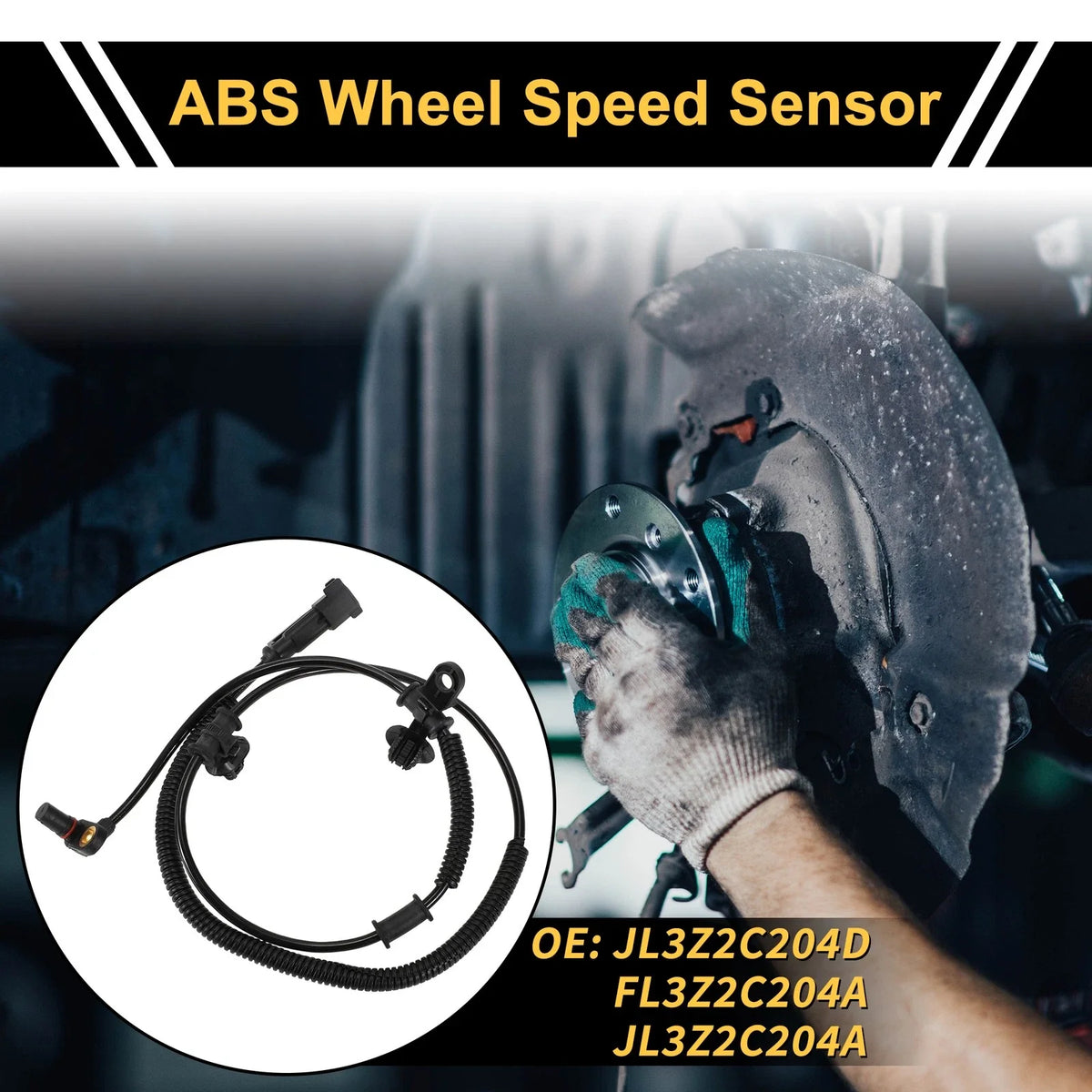 ABS Wheel Speed Sensor No.JL3Z2C204D for Ford F-150 (2015–2020) Front Left Right