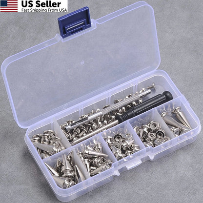 Set of 70 Mixed Shape Spikes and Studs for Automotive Use