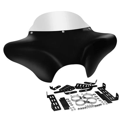 Batwing Fairing Windshield for Harley Softail, Yamaha V-Star 650, 1100