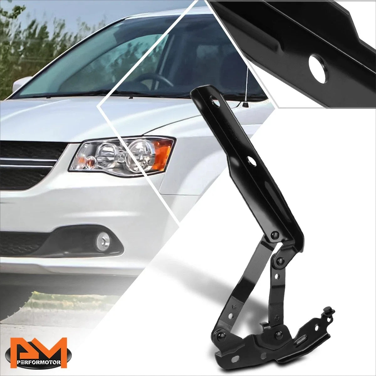 Passenger Side Hood Hinge for Dodge Grand Caravan/Chrysler Town & Country (2008–2020)