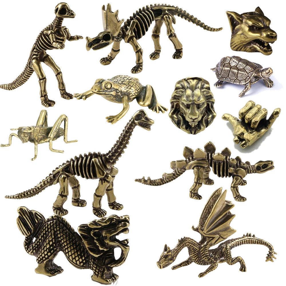 Solid Brass Cricket Figurine Miniature Tea Pet Ornament
