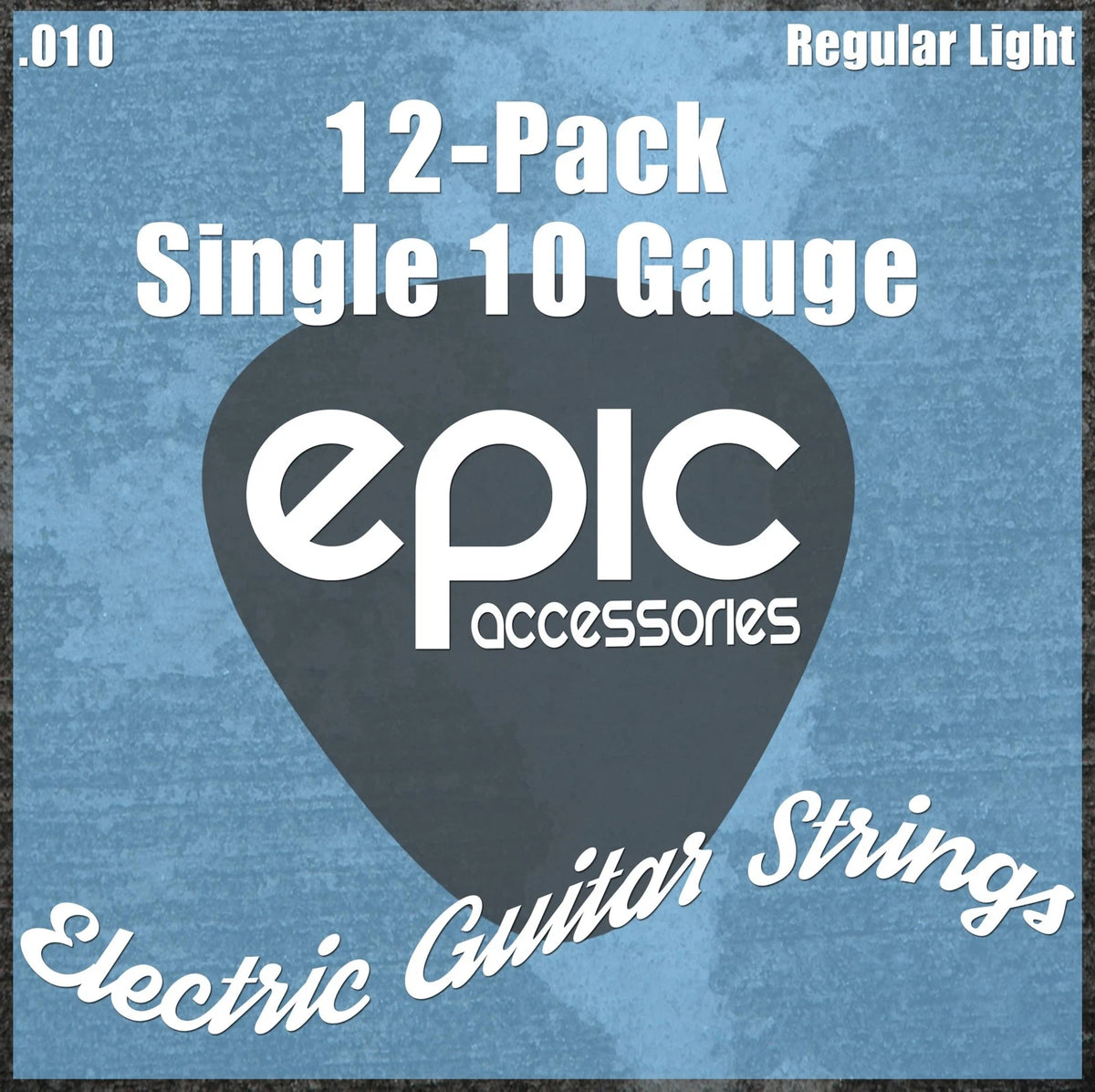 12-Pack .010 Gauge High E Electric Guitar Strings