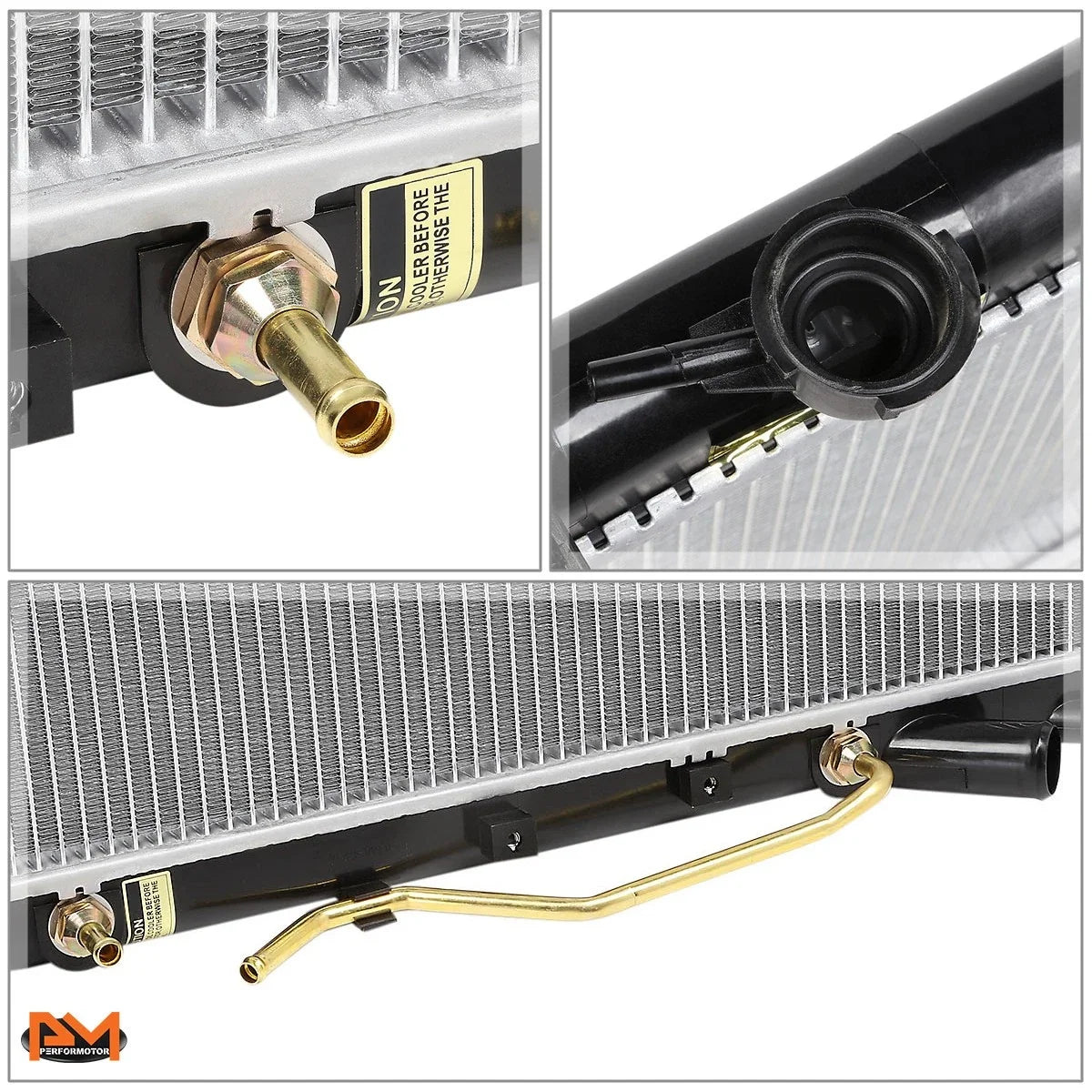 Aluminum Core Radiator for Kia Spectra 2000–2004 DPI-2441