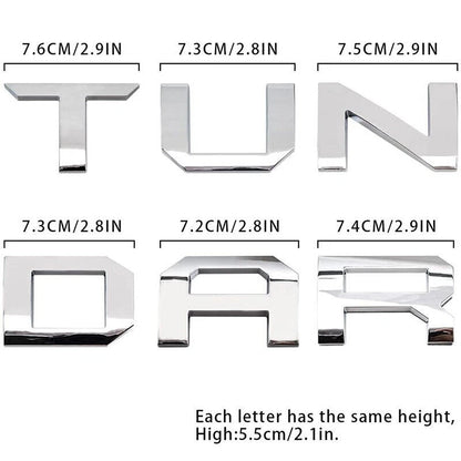 3D Chrome Letters Emblem for Tundra (2014–2021) Tailgate Insert Badge