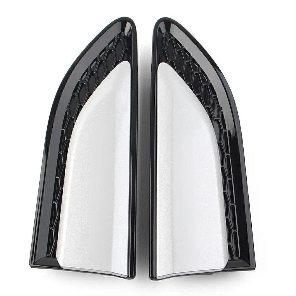 2X Fender Vent Grille Louver for Land Rover Discovery Sport (2015–2021) Silver