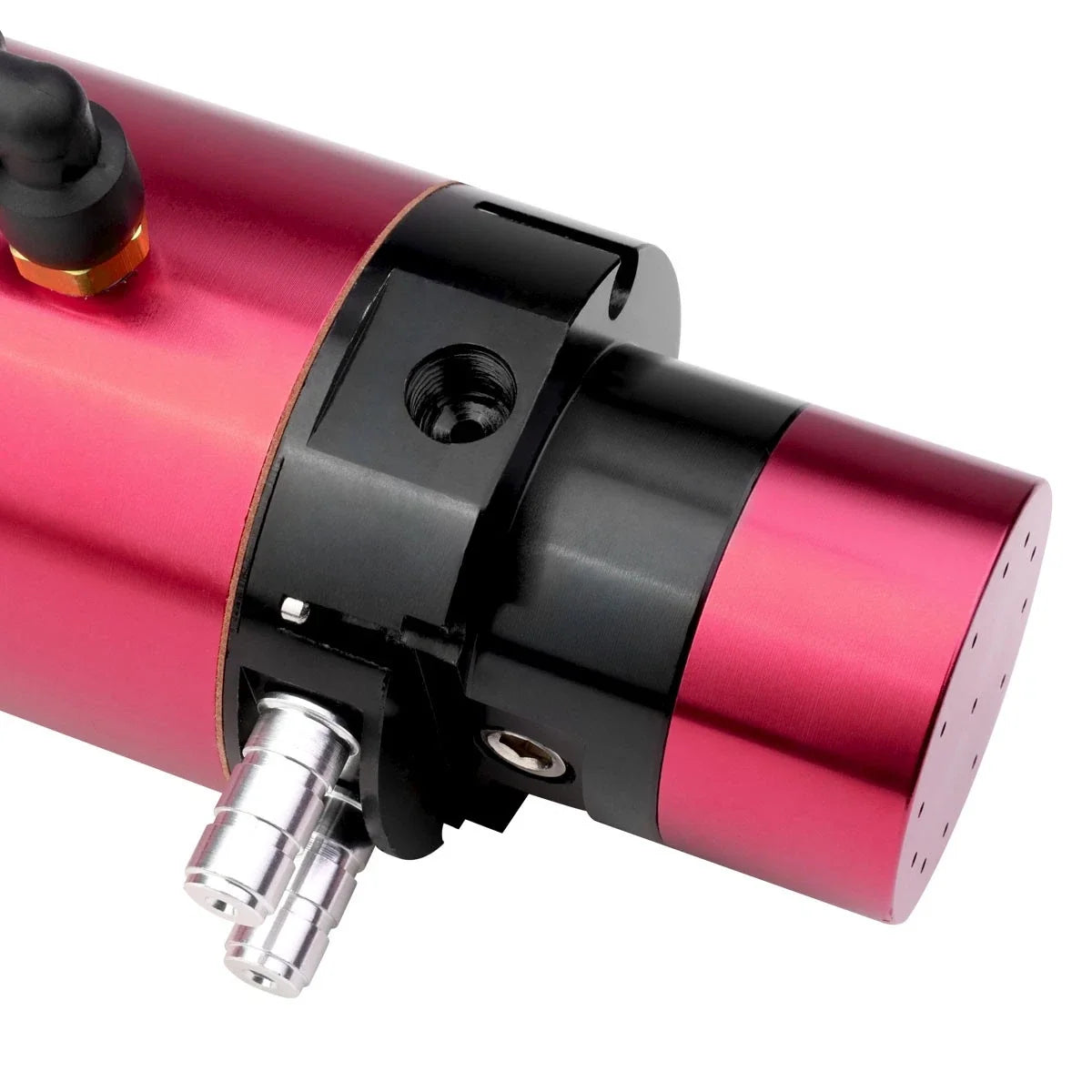Aluminum Engine Oil Catch Reservoir Breather Tank with PSI Gauge for