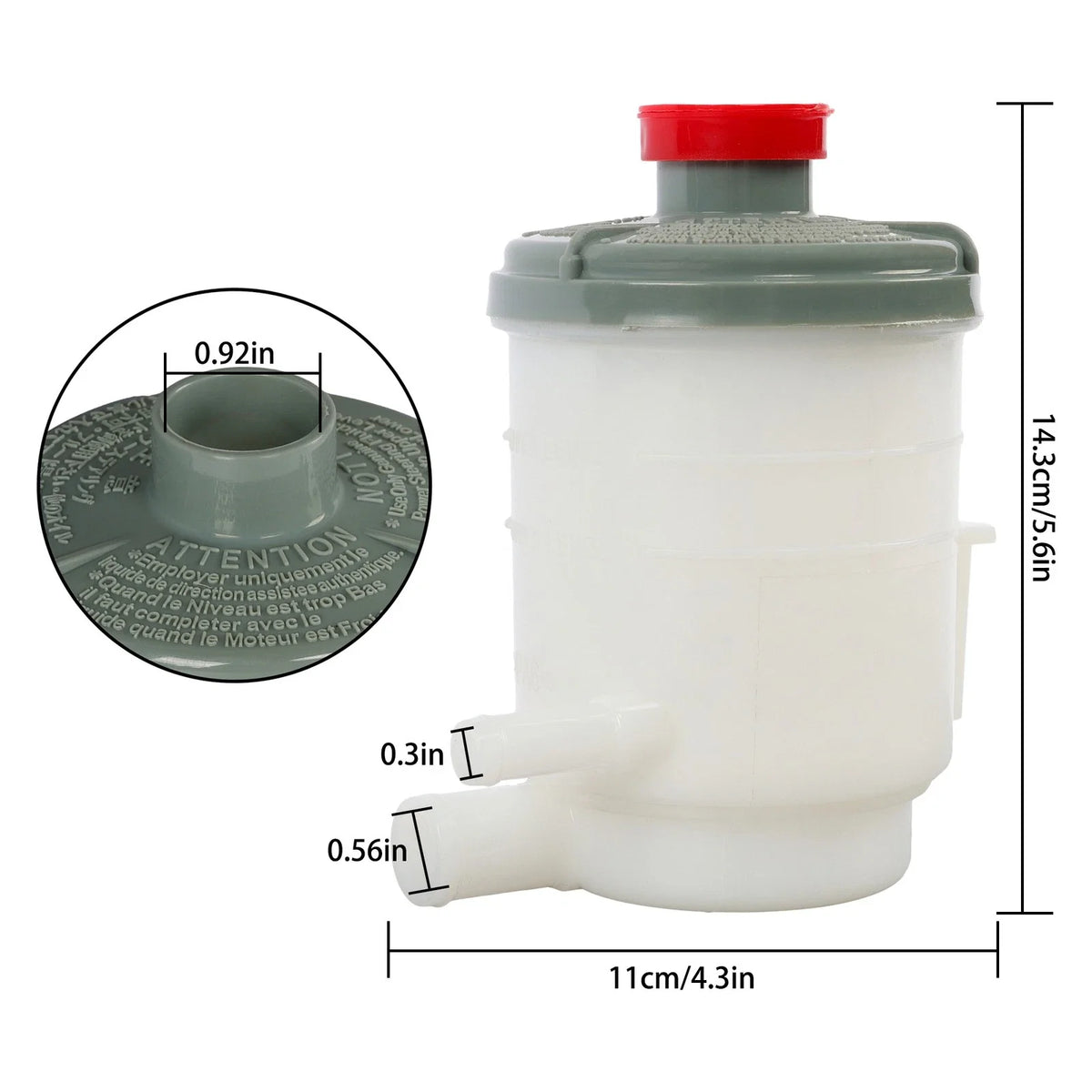 Power Steering Reservoir with Cap for Honda Accord (1998–2002)