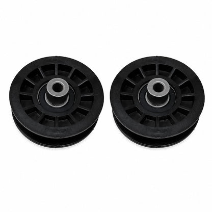 2X Flat Idler Pulleys for Husqvarna (Replaces 532194327)