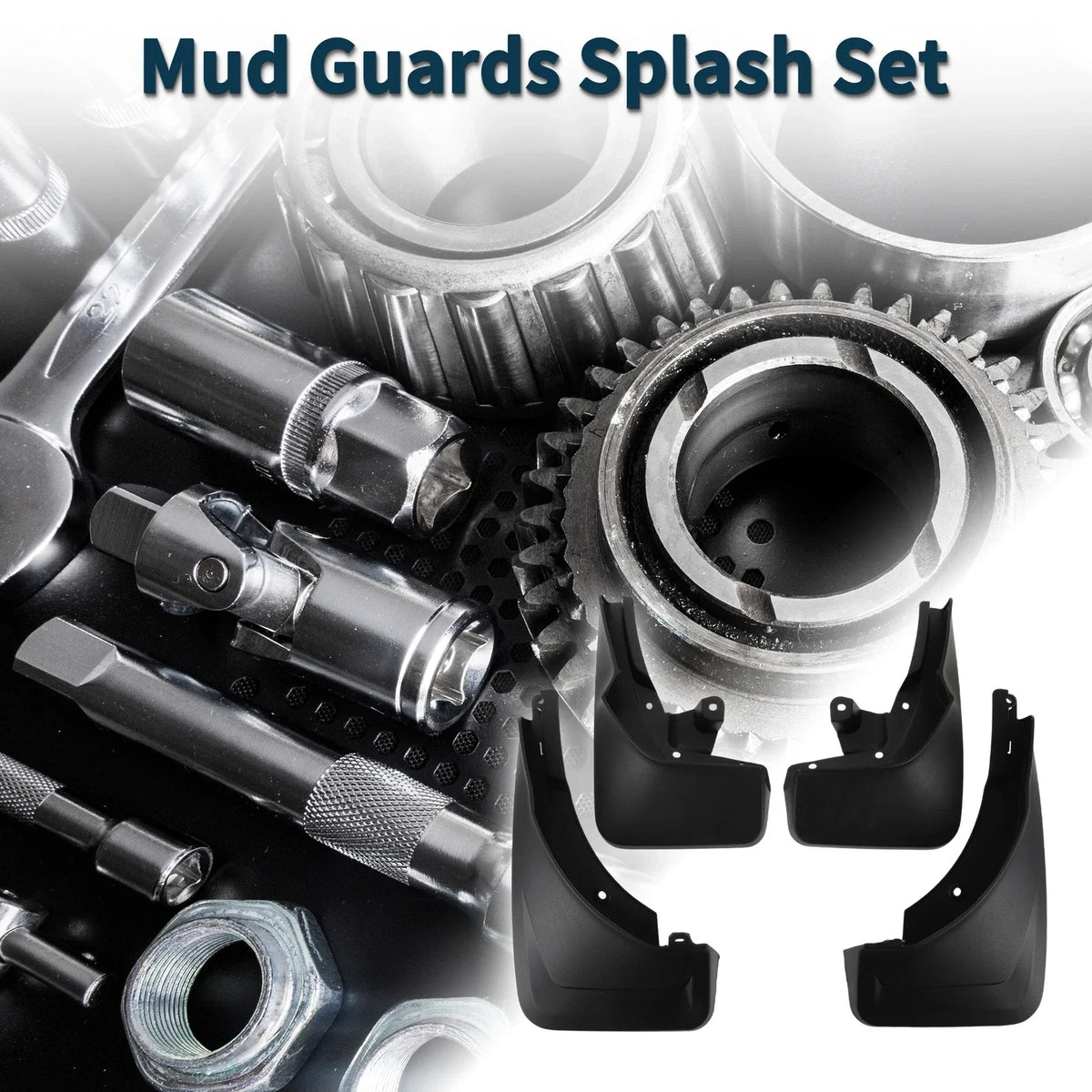 Set of 2 Mud Flaps Splash Guards for Mercedes Benz GLE (Without Pedal)