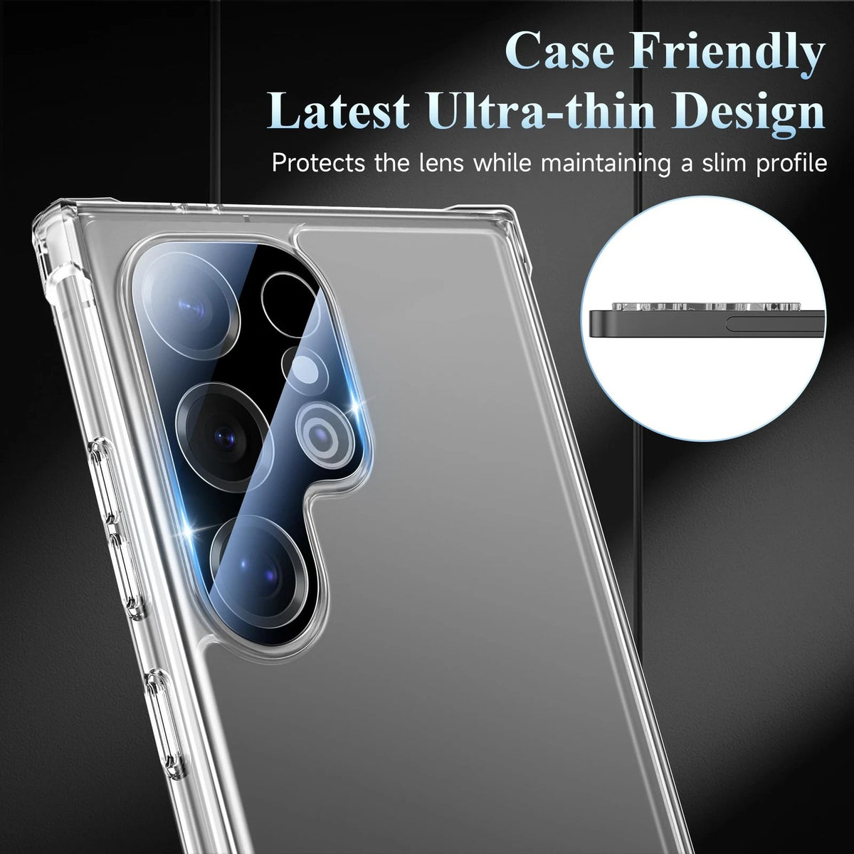 4 Pack Camera Lens Screen Protector for Samsung Galaxy S25 Ultra