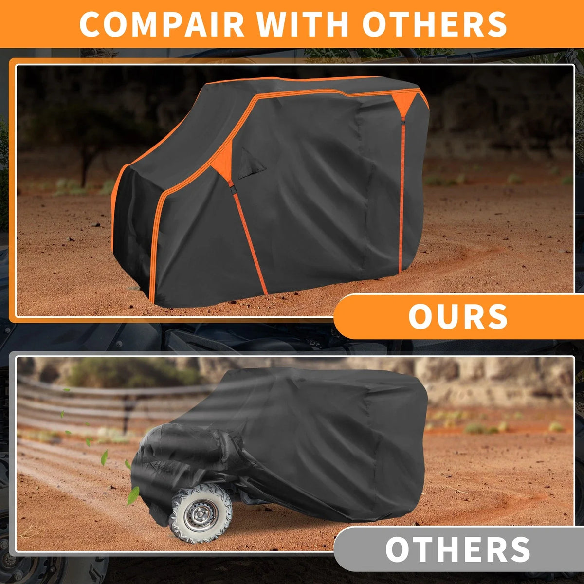 Waterproof UTV Cover for Honda Pioneer 1000-5 (2016–2023) 210D PU